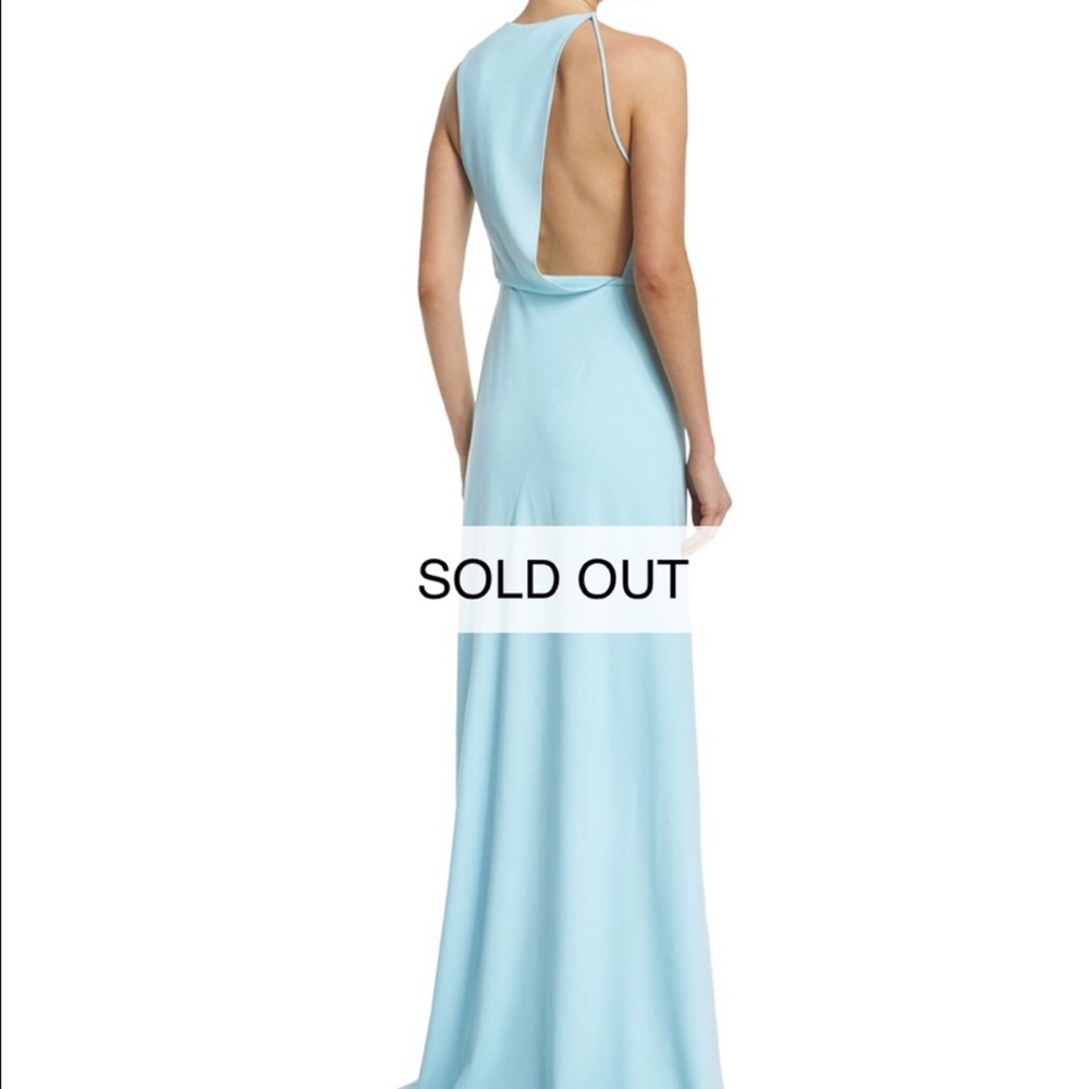 Halston Heritage Sleeveless column gown, Foam